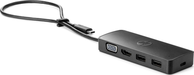 Hub udhëtimi HP Travel Hub G2, USB-C, me porta të shumta, gri