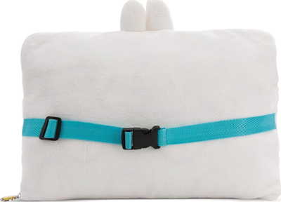 Set batanije edhe jastëk NICI Molang, fleece 180x100 cm, 2 në 1, jeshile pastel