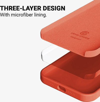 Mbulesë telefoni Crong Color Cover për iPhone 13, silikoni, coral