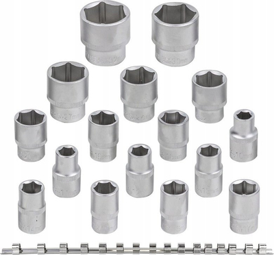 Set çelësash goditës Rockforce RF-4161-5, 16 copë, 1/2", 6-këndor