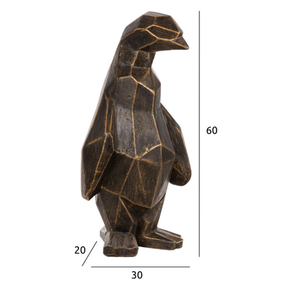 Dekor dyshemeje Penguin 30x20x60Hcm (HM7913), zezë/ ari
