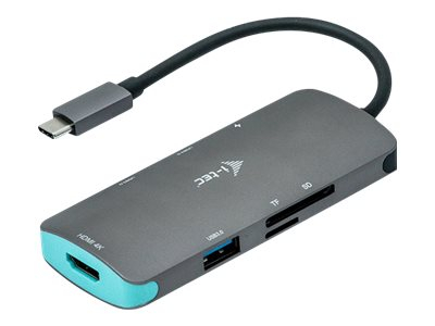 i-Tec USB-C Metal Nano Dock 4K HDMI + Power Delivery - docking station - USB-C 3.1 - HDMI