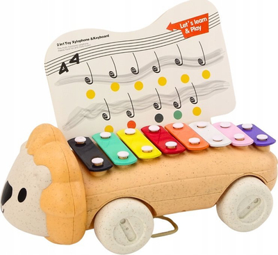 Instrument muzikor për kalamaj, luan me rrota, 8 taste, shumëngjyrësh