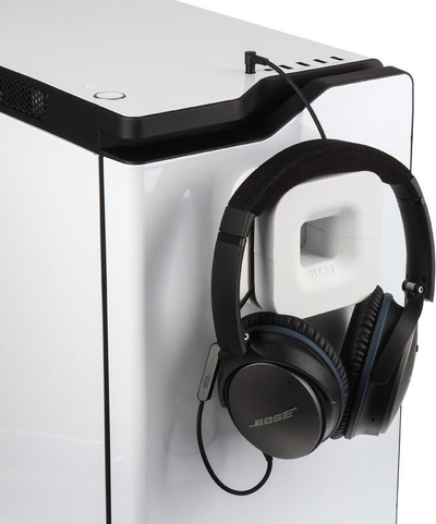 Mbajtëse për kufje Nzxt, silikoni, e bardhë