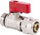 Valvul mini me top Arco, 1/2" M x 16, e kuqe