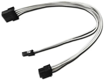 Kabllo zgjatëse PCIe Nanoxia 6+2 pin, 30 cm, e bardhë