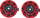 Borije makine BlastTone Horn, set 335Hz 400Hz, 12V, e kuqe