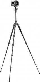 Tripod për kamerë Fotopro 58, alumin, kokë sferike, 8 kg, i zi
