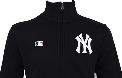 Xhaket sporti për burra 47 Brand MLB Helix NEYYAN, me zinxhir, jakë të ngritur, e zezë
