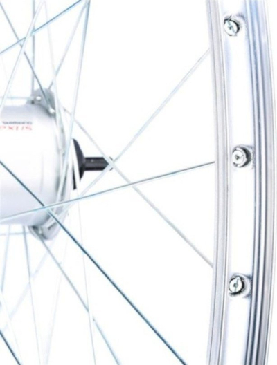 Предно велосипедско тркало Shimano, 28", динамо 6V 3W, сребрено