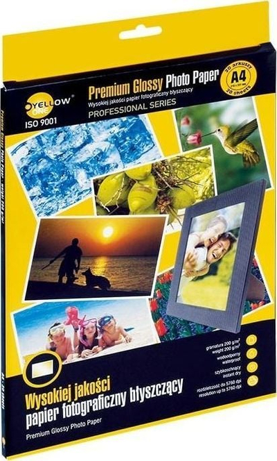 Letër fotografike Yellow One 4PPG200, A4, 200g/m² me shkëlqim, 20 fletë