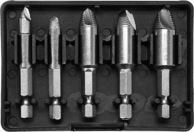 Set ekstraktorësh Yato YT-06035, 5 copë, çelik HSS, i zi
