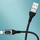Kabllo Dudao, USB-A - USB-C, 1 m, e zezë