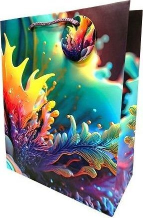 Qese dhuratash matte GB23144, 26x32x12cm, shumëngjyrëshe