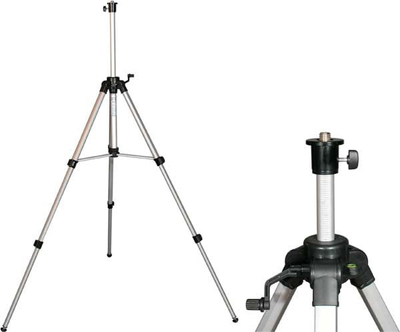 Tripod Crank FS 10, лесен алуминиум, прилагодлива висина, црн