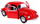 Lodër makinë RMZ City Volkswagen Beetle 1967, die-cast, shkallë 1:32, e kuqe