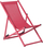 Shezlong palosës LOCRI Folding Deck Chair, metal, i kuq