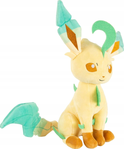 Peluç Pokemon Leafeon, 20cm, lodër për koleksion, bezhë jeshile