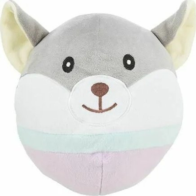 Lodër pelushi Trixie Junior Bear, 20 cm, për beba, gri pastel