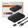 Doking stacion Qoltec 50310, për 2 SSD M.2 SATA, USB Type C, i zi