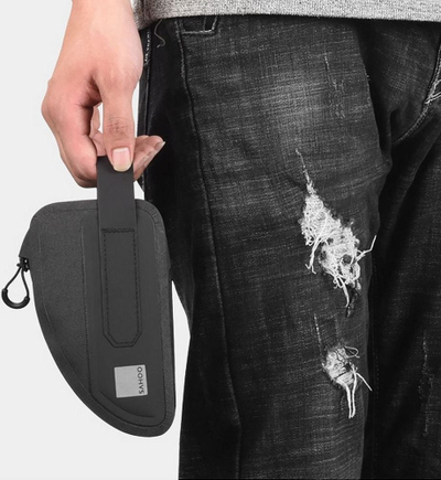 Çantë kornize biçiklete Techonic SAHOO 122035, 0.3L, me zinxhir, e zezë