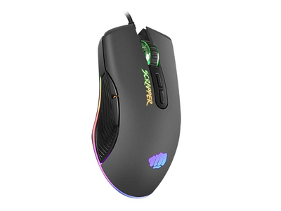 Maus gaming Fury Scrapper NFU 1699, 6400 DPI, RGB, i zi