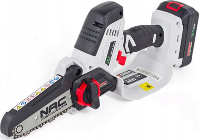 Sharrë zinxhiri me bateri NAC CB18-20-B20-S, 18V, shufër 20.3cm, e bardhë