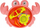 Lodër banje MEGA CREATIVE Bath Toy Crab, gaforre, shumëngjyrëshe