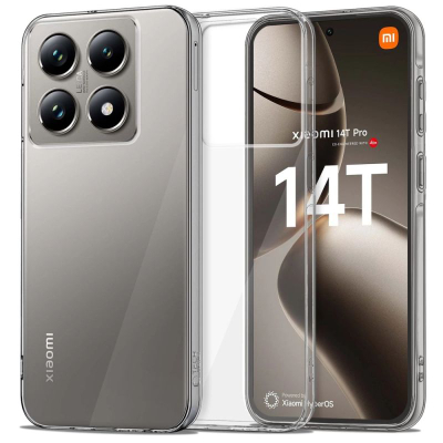 Çantë telefoni Tech-protect Flexair Hybrid për Xiaomi 14T, me cepa të përforcuar, transparente