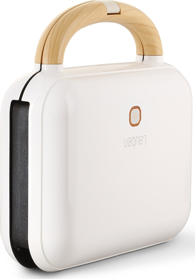 Aparat за тост Lauben Sandwich Maker 3in1, 900W, тефлонски плочи, бел