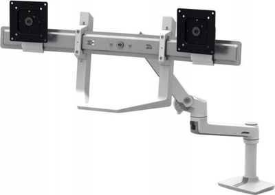 Dorezë për krah monitori Ergotron LX Dual Direct, për 2 monitorë, e bardhë
