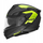 Helmetë integrale Nox N304S Carver, Full Face, me vizor dielli, e zezë me të verdhë fluo