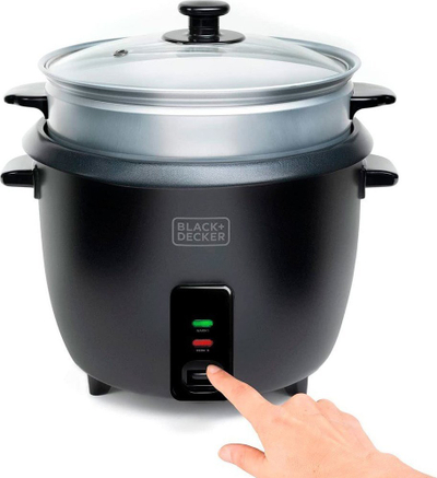 Tenxhere orizi Black+Decker BXRC1800E, 1.8L, 700W, e bardhë