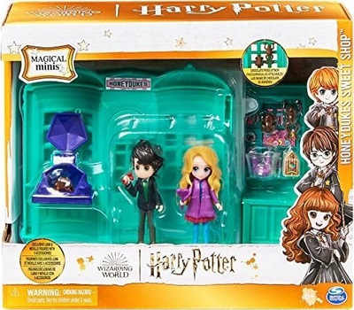 Сет за игра Wizarding World Harry Potter Magical Minis Honeydukes Sweet Shop, 2 фигурини 7.5cm, за деца