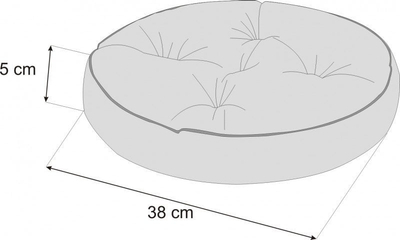Jastëk ulëse Hobbygarden ZOŚKA, 38 cm, kafe