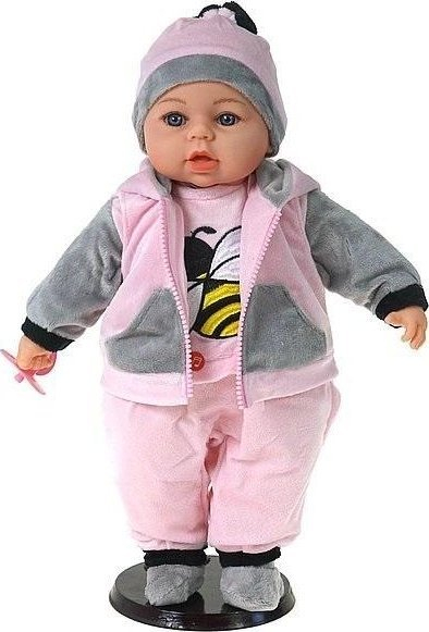 Kukull Adar Baby Doll, 45 cm, flet edhe këndon polonisht