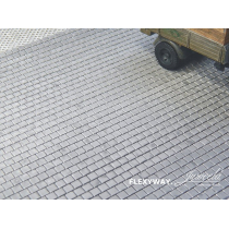 Bazë modeli Juweela Ready Pavement Ground, set 2 copë, kalldrëm fleksibël, gri e errët