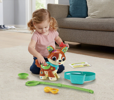 Lodër interaktive Vtech Baby Walk With Me Puppy, me dritë edhe tinguj, shumëngjyrëshe
