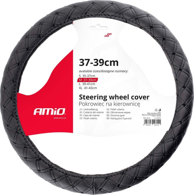 Mbulesë timoni AMiO SWC-41-M, diametri 37-39cm, e zezë