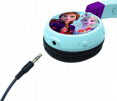 Kufje pa tela Lexibook Frozen, Bluetooth V5, me kabllo audio, blu e bardhë