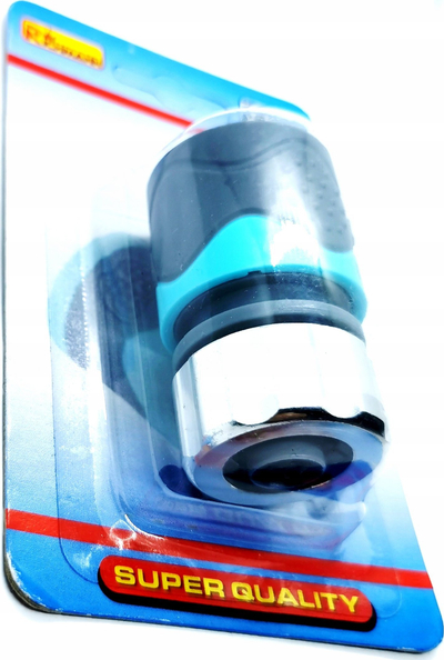 Kabllo-kops për kopsht Super Quality 1/2" 12.5mm, alumini me ABS, gri me blu