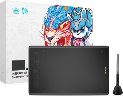 Графички таблет Huion H610X, 10\", 8192 нивоа на притисок, црн