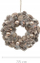 Kurorë dekorative Krishtlindjesh Atmosphera Christmas Wreath, 35cm, ari rozë