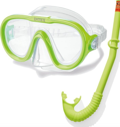 Set zhytjeje Intex Adventurer, maskë dhe tuba, e verdhë