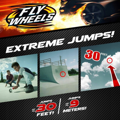 Set lodër Fly Wheels Twin Turbo Launcher, lëshuese me rrota të shpejta, për akrobaci dhe kërcime deri 30 ft, me ngjyra