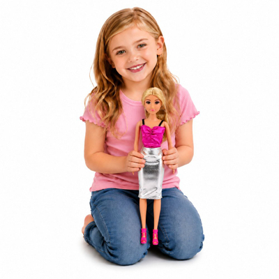 Kukull LeanToys Anlily Designer Clothes, 30cm, me makinë qepëse dhe aksesorë, truproze