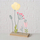 Dekor tavoline FLORINA Field Flowers, metal dhe dru, 28cm, shumëngjyrësh