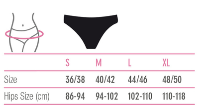 Mbathje menstruale Masmi, të zeza, 1 palë
