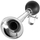 Boricë biçiklete Dunlop Chrome, 21cm, metal, argjendtë