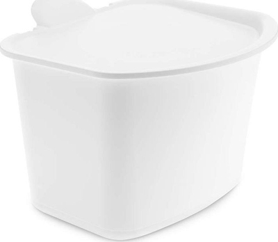 Kosh mbeturinash organike Koziol Bibio, 3L, plastikë, i bardhë